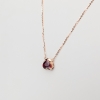 天然卢比莱色碧玺锁骨链-红掌柜