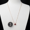 巴西卢比莱色碧玺锁骨链-红掌柜