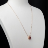 卢比莱色碧玺锁骨链-红掌柜
