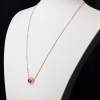 金镶钻卢比莱色碧玺锁骨链-红掌柜