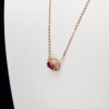 巴西卢比莱色碧玺锁骨链-红掌柜