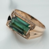 天然蓝绿碧玺戒指-红掌柜