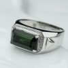 天然绿色碧玺戒指-红掌柜