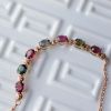 彩色碧玺手链 - 红掌柜
