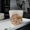 K金镶粉色碧玺孔雀胸针 - 红掌柜