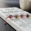 巴西彩色碧玺手链 - 红掌柜