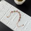 K金镶钻天然巴西彩色碧玺手链 - 红掌柜
