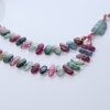 阿富汗天然多色碧玺项链-红掌柜