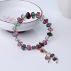 巴西多色碧玺随形手链-红掌柜