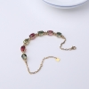 巴西天然双色碧玺手链-红掌柜