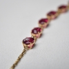天然玫红碧玺手链-红掌柜