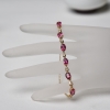 巴西天然玫红碧玺手链-红掌柜