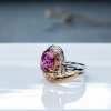 巴西天然玫红碧玺戒指-红掌柜