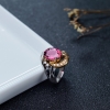 天然玫红碧玺戒指-红掌柜