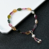 多色碧玺随形手串-红掌柜