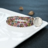 巴西多色碧玺手串-红掌柜