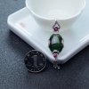 绿色猫眼碧玺挂坠-红掌柜