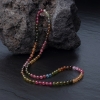 天然彩虹碧玺多圈手串-红掌柜