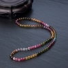 巴西天然彩虹碧玺多圈手串-红掌柜