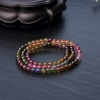 巴西彩虹碧玺多圈手串-红掌柜