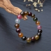 巴西彩虹碧玺单圈手串-红掌柜
