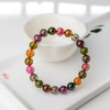 8.5mm彩虹碧玺手串-红掌柜