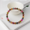 7.5mm彩虹碧玺单圈手串-红掌柜