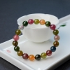 9mm天然彩虹碧玺手串-红掌柜