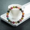 9.5mm彩虹碧玺单圈手串-红掌柜