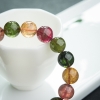 彩虹碧玺单圈手串-红掌柜