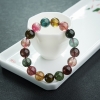 12mm彩虹碧玺单圈手串-红掌柜