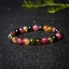 天然彩虹碧玺单圈手串-红掌柜