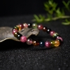 巴西彩虹碧玺单圈手串-红掌柜