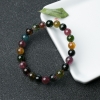 彩虹碧玺单圈手串-红掌柜