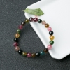 彩虹碧玺单圈手串-红掌柜