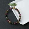 彩虹碧玺单圈手串-红掌柜