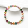 7mm彩虹碧玺单圈手串-红掌柜