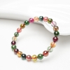 彩虹碧玺单圈手串-红掌柜