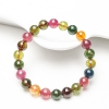 8.5mm彩虹碧玺单圈手串-红掌柜