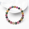 巴西天然彩虹碧玺单圈手串-红掌柜