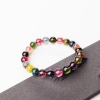 巴西8mm彩虹碧玺手串-红掌柜