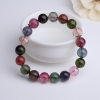 巴西天然彩虹碧玺单圈手串-红掌柜