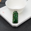 巴西天然绿色碧玺竹节吊坠-红掌柜