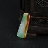 缅甸糯种翡翠节节高升吊坠-红掌柜