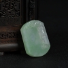 浅绿翡翠仿古龙凤牌-红掌柜
