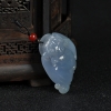 天然糯种紫罗兰翡翠福在眼前吊坠-红掌柜