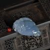 糯种紫罗兰翡翠吊坠-红掌柜