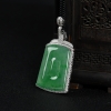 缅甸糯冰种飘翠翡翠福贝吊坠-红掌柜