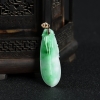 18K糯种飘翠翡翠福瓜吊坠-红掌柜