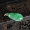 缅甸糯冰种翡翠福瓜吊坠-红掌柜